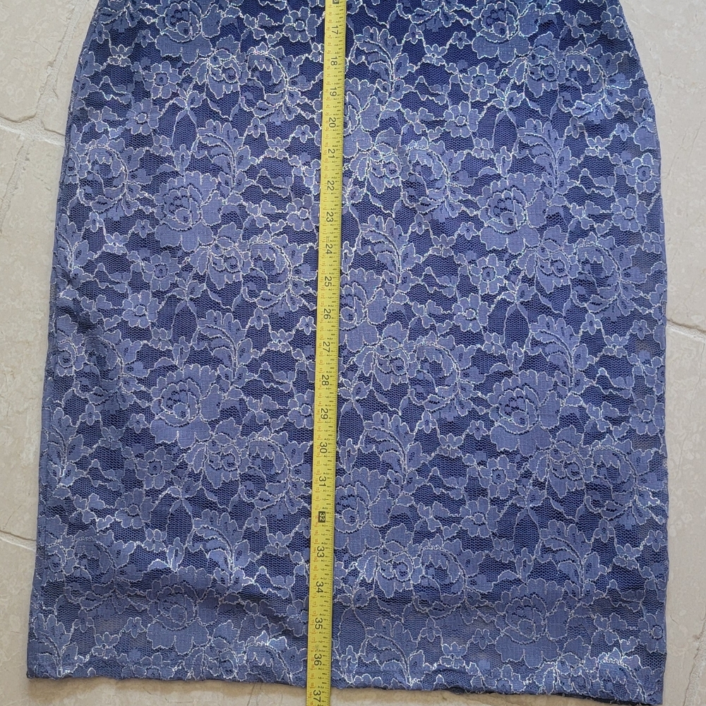 ONYX NITE LACE Blue evening dress - Picture 6 of 7